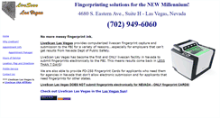 Desktop Screenshot of livescanlasvegas.com